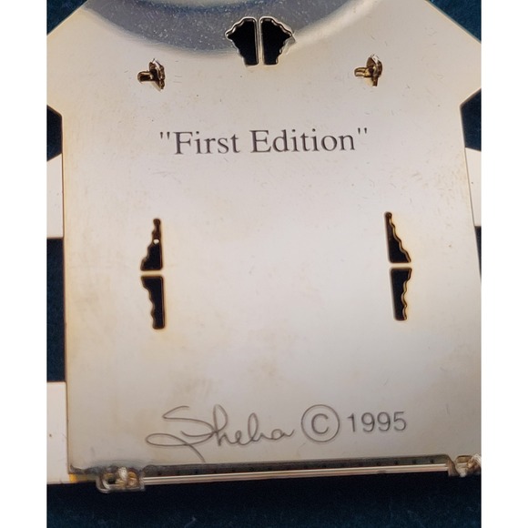 Sheila's 1995 First Edition Blue Cottage Ornament w/ Box Historical Collection - Picture 3 of 7